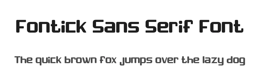 Fontick Sans Serif Font by Maxim Raikov — Sans Serif Font