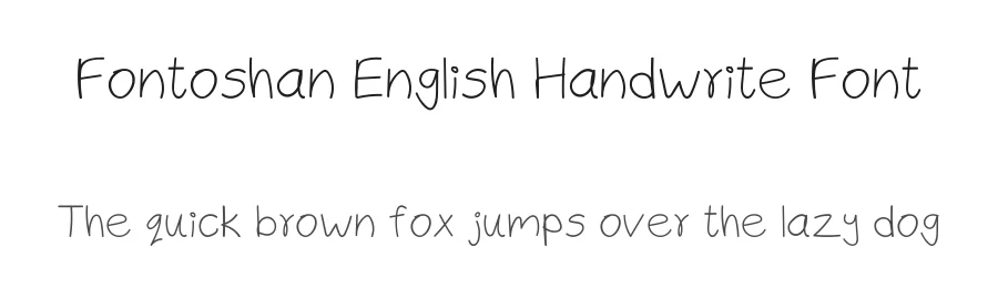 Fontoshan English Handwrite Font by skyprolk — Script Handwritten Font