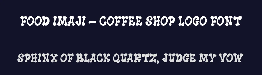 Food Imaji – Coffee Shop Logo Font by illushvara — Decorative Font — thumbnail 2
