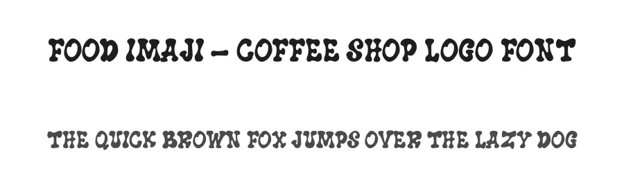 Food Imaji – Coffee Shop Logo Font by illushvara — Decorative Font