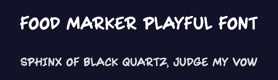 Food Marker Playful Font by illushvara — Display Font — thumbnail 2