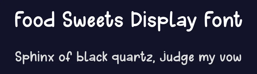 Food Sweets Display Font by Craftedtype — Decorative Font — thumbnail 2