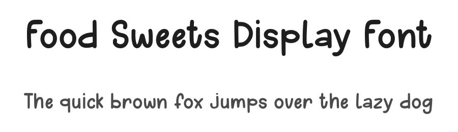 Food Sweets Display Font by Craftedtype — Decorative Font