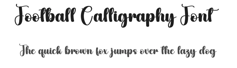 Football Calligraphy Font by andikastudio — Script Handwritten Font