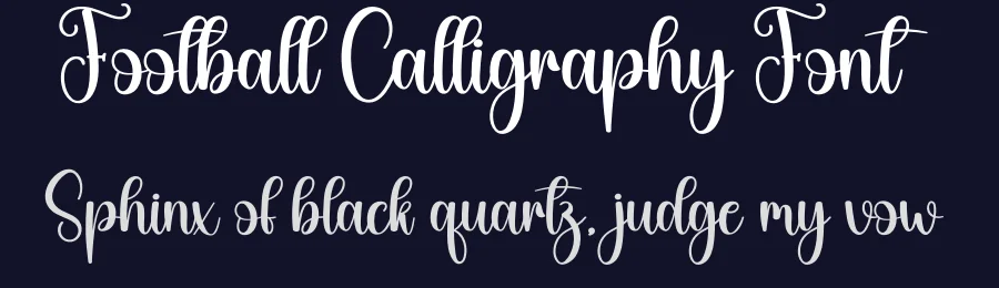 Football Calligraphy Font by creativeletter — Script Handwritten Font — thumbnail 2