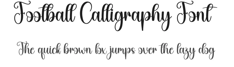 Football Calligraphy Font by creativeletter — Script Handwritten Font