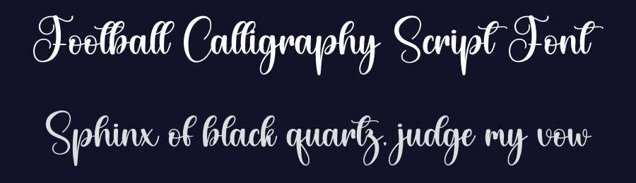 Football Calligraphy Script Font by creativeletter — Script Handwritten Font — thumbnail 2