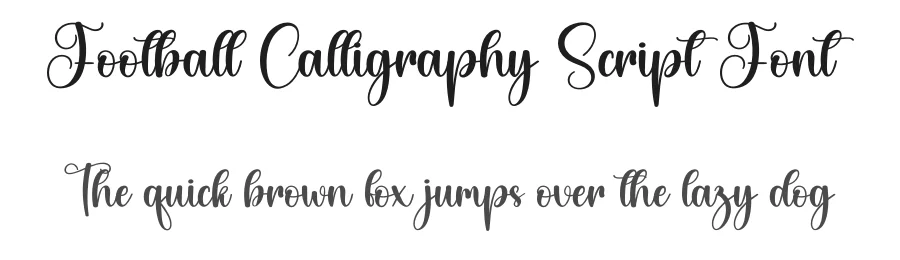 Football Calligraphy Script Font by creativeletter — Script Handwritten Font