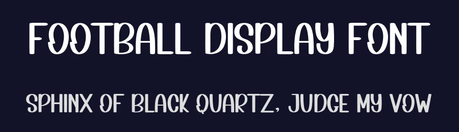 Football Display Font by inermediaSTUDIO — Display Font — thumbnail 2