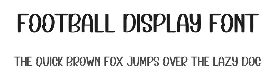 Football Display Font by inermediaSTUDIO — Display Font