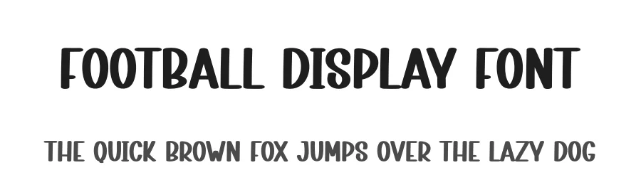Football Display Font by creativeletter — Display Font