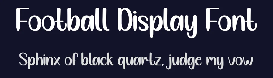 Football Display Font by andikastudio — Display Font — thumbnail 2