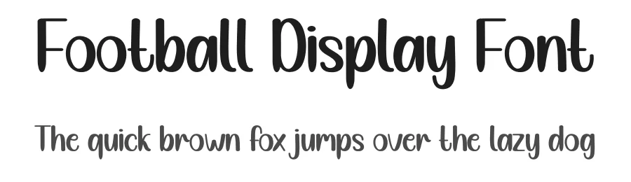Football Display Font by andikastudio — Display Font