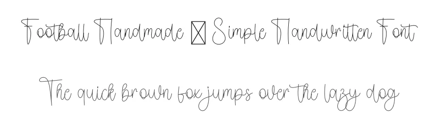 Football Handmade – Simple Handwritten Font by freshtypeink — Script Handwritten Font