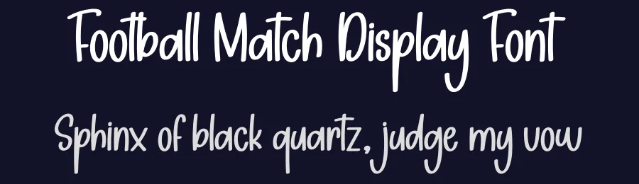 Football Match Display Font by creativeletter — Display Font — thumbnail 2