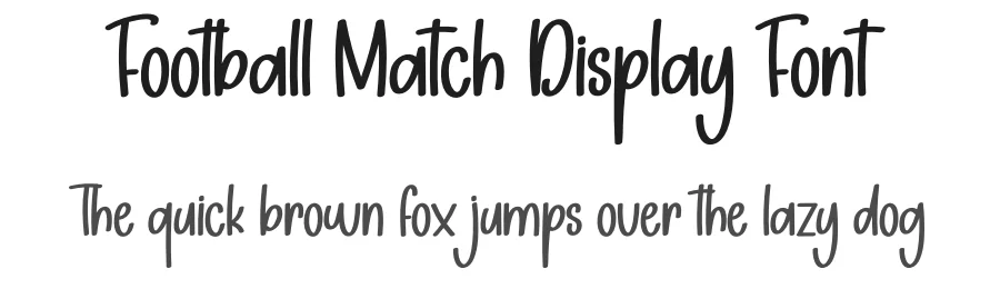 Football Match Display Font by creativeletter — Display Font