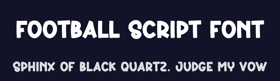 Football Script Font by creativeletter — Display Font — thumbnail 2