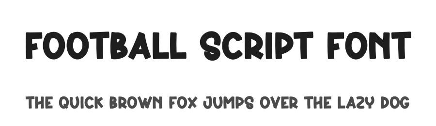 Football Script Font by creativeletter — Display Font