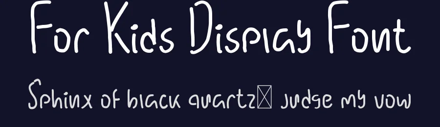 For Kids Display Font by edricstudio — Decorative Font — thumbnail 2