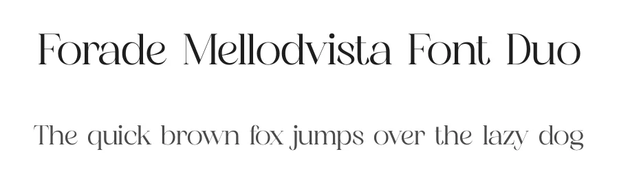 Forade Mellodvista Font Duo by Storytype — Serif Font