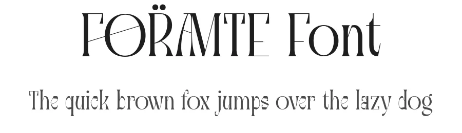 Foramte Font by Artisan Themes — Display Font