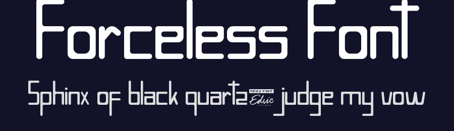 Forceless Font by edricstudio — Display Font — thumbnail 2