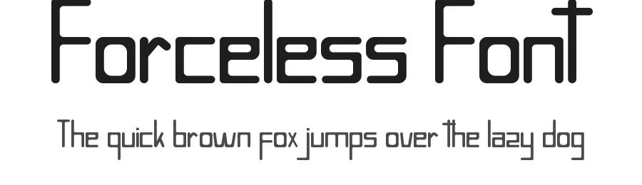 Forceless Font by edricstudio — Display Font