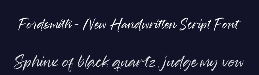 Fordsmith – New Handwritten Script Font by stylishtype.co — Script Handwritten Font — thumbnail 2