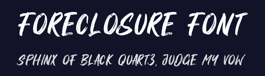 Foreclosure Font by Asep Rendi — Display Font — thumbnail 2