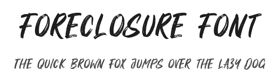 Foreclosure Font by Asep Rendi — Display Font