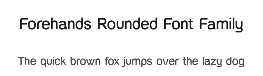 Forehands Rounded Font Family by UICreative — Decorative Font