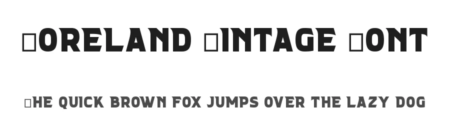 Foreland Vintage Font by andika fez — Display Font