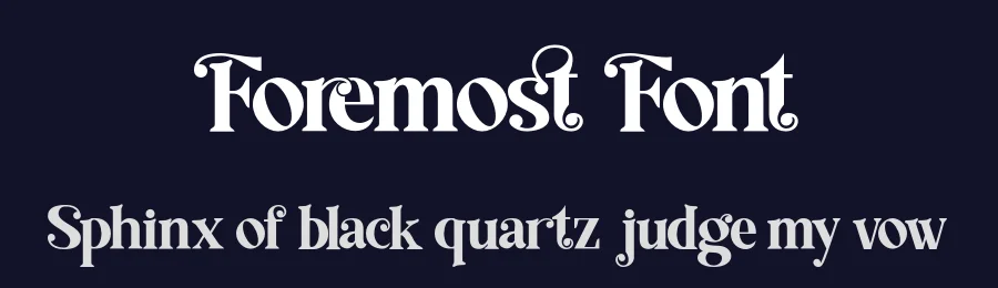 Foremost Font by Sohel Studio — Serif Font — thumbnail 2