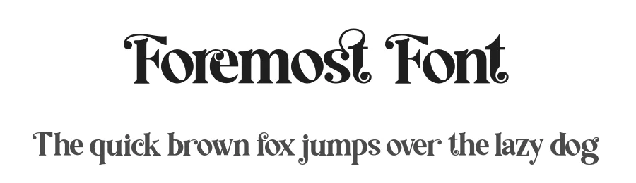 Foremost Font by Sohel Studio — Serif Font