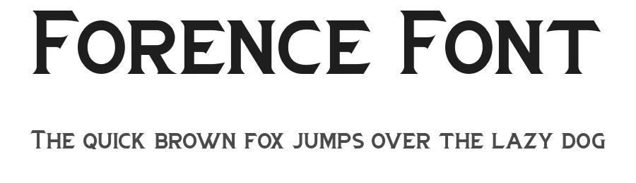 Forence Font by SlideShoot — Serif Font
