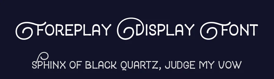 Foreplay Display Font by artimasa — Display Font — thumbnail 2