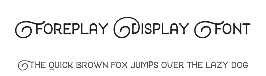 Foreplay Display Font by artimasa — Display Font