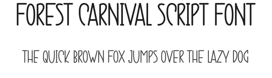 Forest Carnival Script Font by inermediaSTUDIO — Display Font