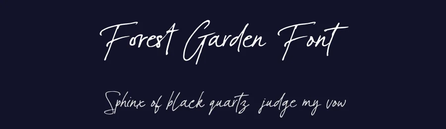 Forest Garden Font by ReyreyBlue — Script Handwritten Font — thumbnail 2