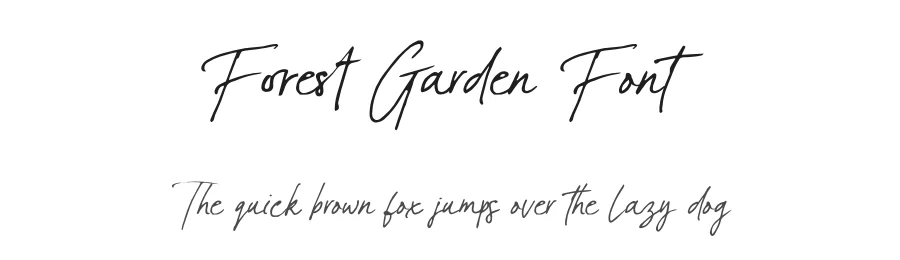 Forest Garden Font by ReyreyBlue — Script Handwritten Font
