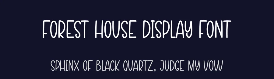 Forest House Display Font by andikastudio — Display Font — thumbnail 2