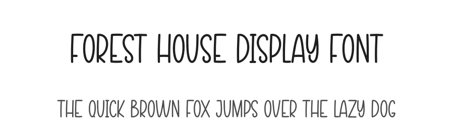 Forest House Display Font by andikastudio — Display Font