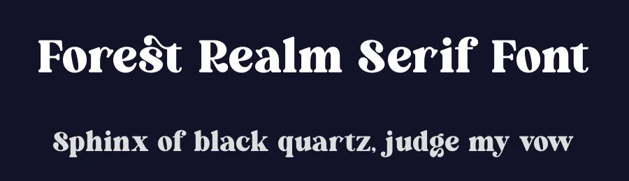 Forest Realm Serif Font by timelesstype.co — Serif Font — thumbnail 2