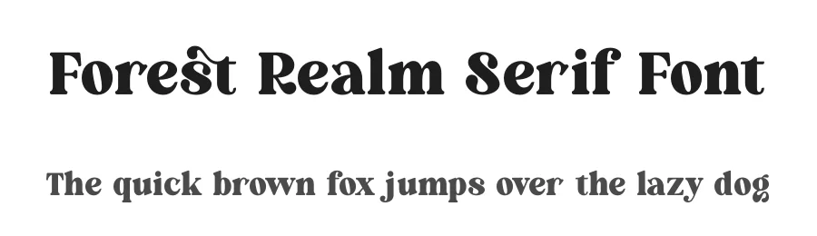 Forest Realm Serif Font by timelesstype.co — Serif Font