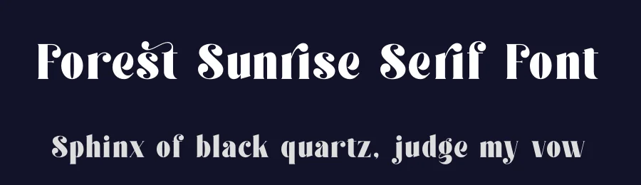 Forest Sunrise Serif Font by timelesstype.co — Display Font — thumbnail 2