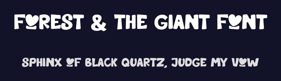 Forest & The Giant Font by EmbunStudio — Display Font — thumbnail 2