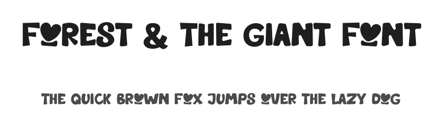 Forest & The Giant Font by EmbunStudio — Display Font