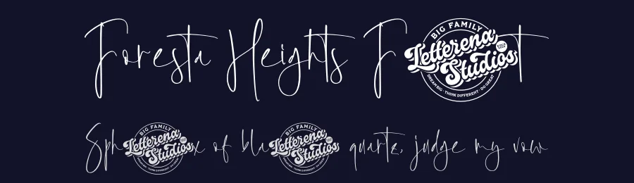 Foresta Heights Font by letterenastudios — Script Handwritten Font — thumbnail 2