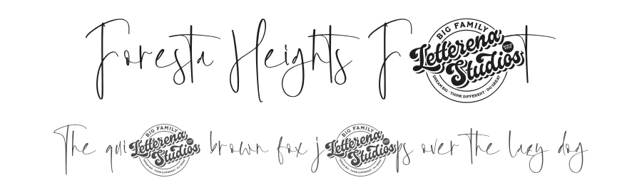 Foresta Heights Font by letterenastudios — Script Handwritten Font