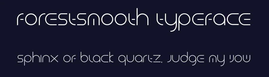 ForestSmooth Typeface by Tikhon Reztcov — Display Font — thumbnail 2